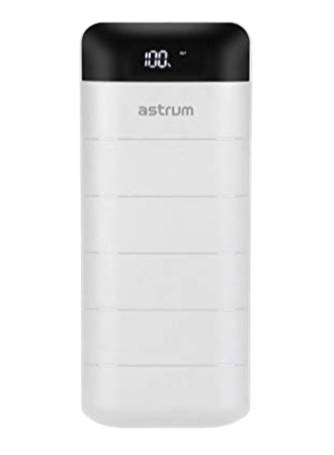 Astrum 12000 mAh Portable Power Bank White/Black - Image 1