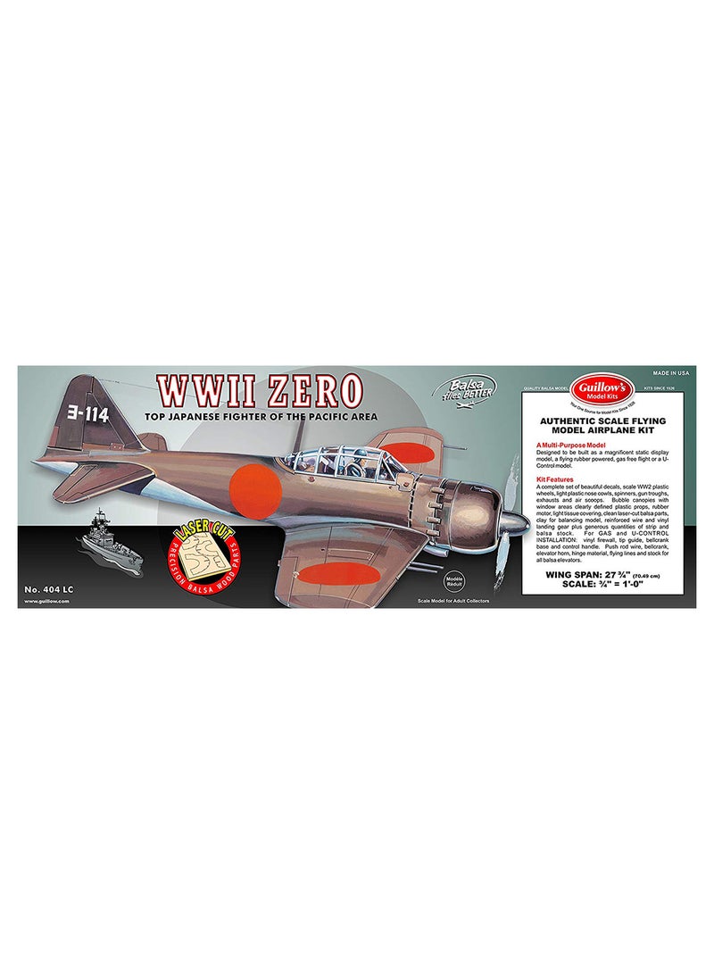 Guillow WWII Zero Laser Cut Model Kit - Image 2