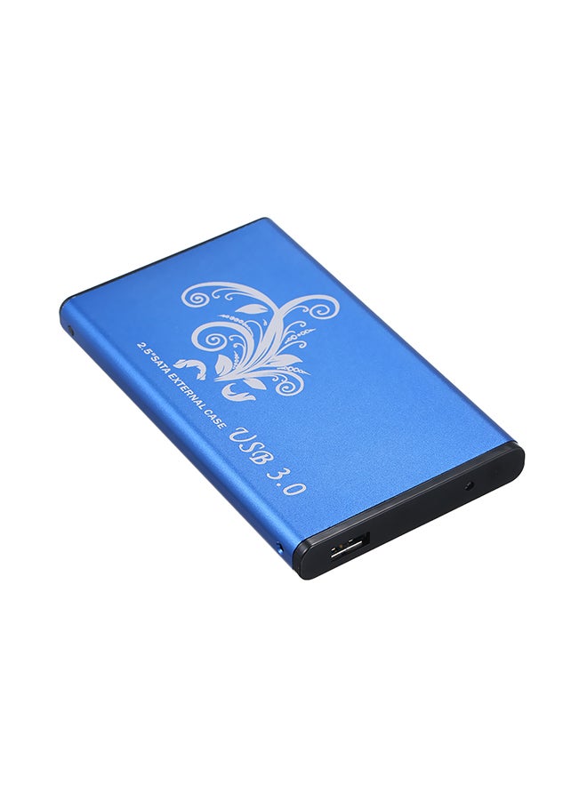HDD Case SATA Converter Adapter External Hard Drive Blue - Image 1