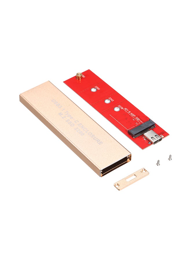 Type-C NGFF(M.2) SSD Enclosure External Hard Drive Pink - Image 4