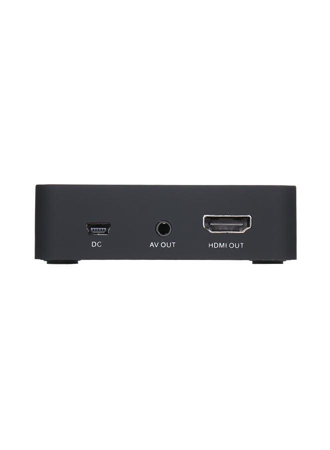 AV Capture Analog To Digital Recorder Converter With Audio Video Input AV HDMI Output To Micro SD TF Card black