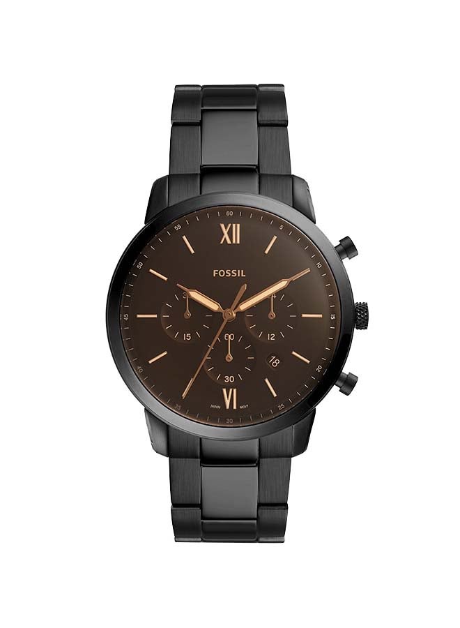 FOSSIL - Men's Stainless Steel Chronograph Wrist Watch FS5525 - 44 mm - Black - Image 1
