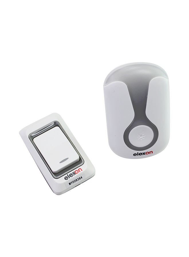 elexon Home Key Door Bell With Night Light White/Grey 4.5inch - Image 1