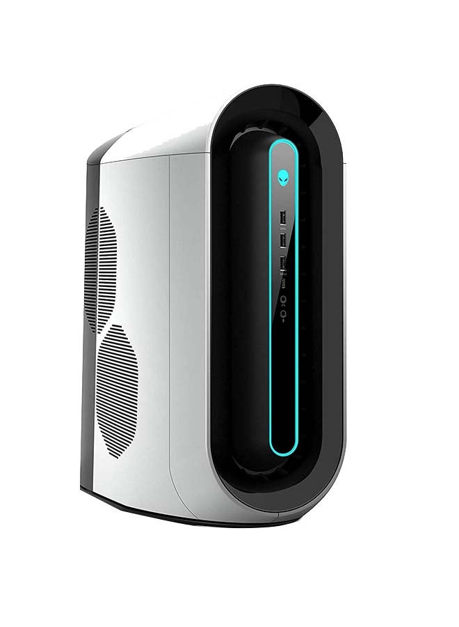 DELL - Alienware Aurora R9 Tower PC, Core i7 9700 Processor/16GB RAM/1TB PCIe NVMe SSD (Boot) + 1TB 7200RPM SATA/8GB NVIDIA GeForce RTX 2070 Graphics Card White - Image 1
