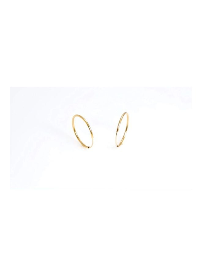 BLING JEWELRY - 14 Karat Gold Hoop Earrings - Image 1