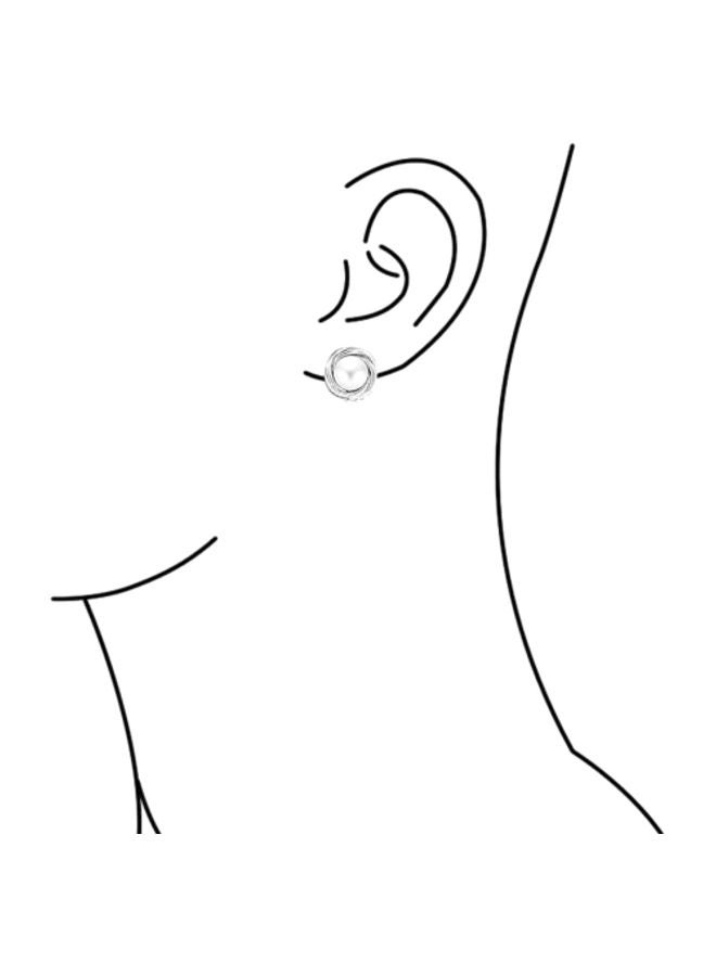 BLING JEWELRY - Pearl Studded Clip On Earrings - Image 1