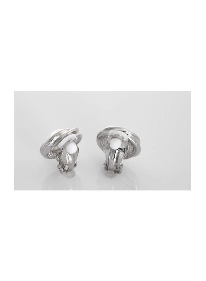 BLING JEWELRY - Pearl Studded Clip On Earrings - Image 1