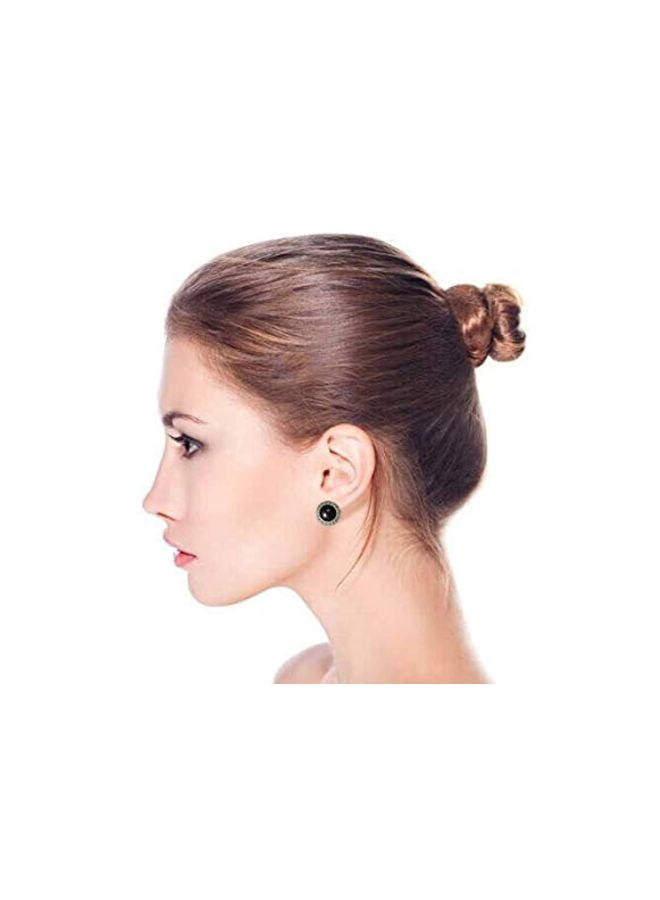 بلينج جولري أقراط مزودة بمشبك مصنوعة من خليط معدني ومطلية بالذهب والروديوم - Image 5