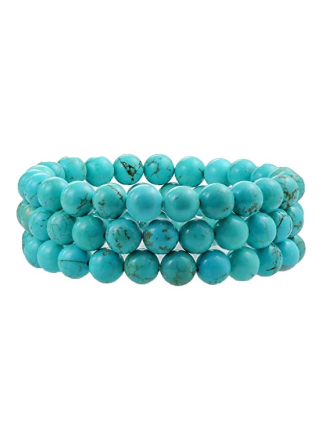 BLING JEWELRY - 3-Tier Gemstone Bead Bracelet - Image 1