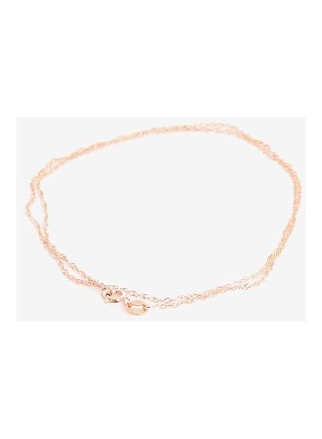 BLING JEWELRY - Rose Gold Plated Sterling Silver Rope Link Chain Necklace - Image 1