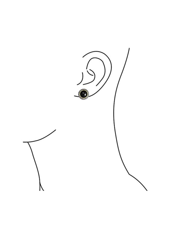 بلينج جولري أقراط مزودة بمشبك مصنوعة من خليط معدني ومطلية بالذهب والروديوم - Image 3