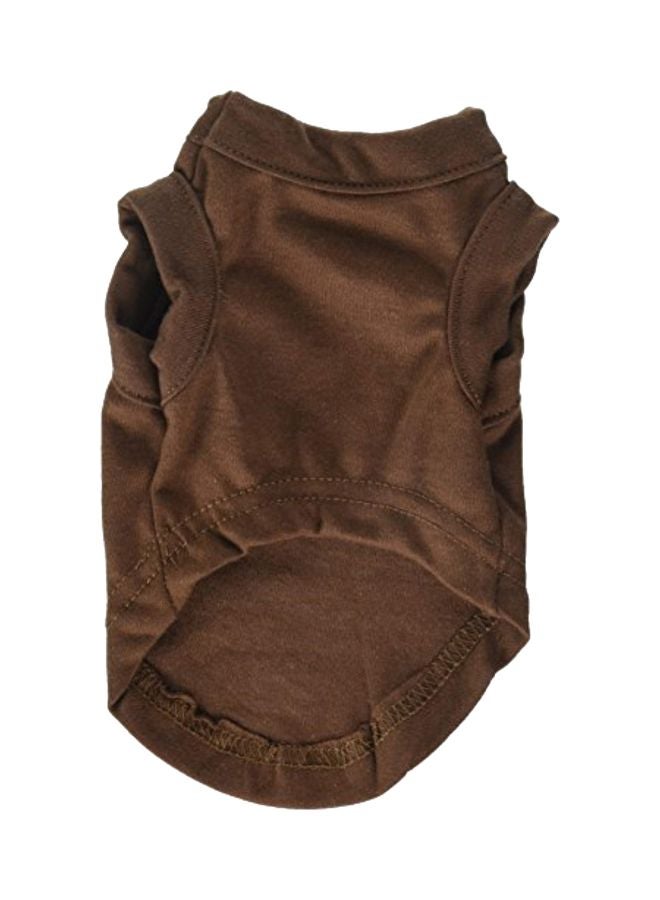 Mirage Pet Products Plain Pull-Over T-Shirt Brown XS 