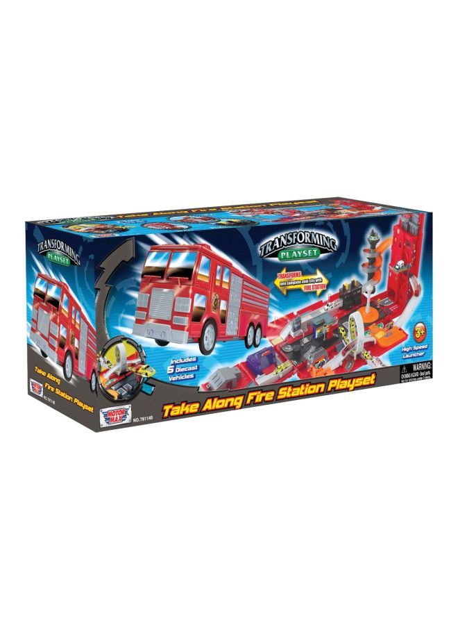 موتورماكس مجموعة لعب المطافئ المحمولة من 5 قطع طراز 78114B - Image 1