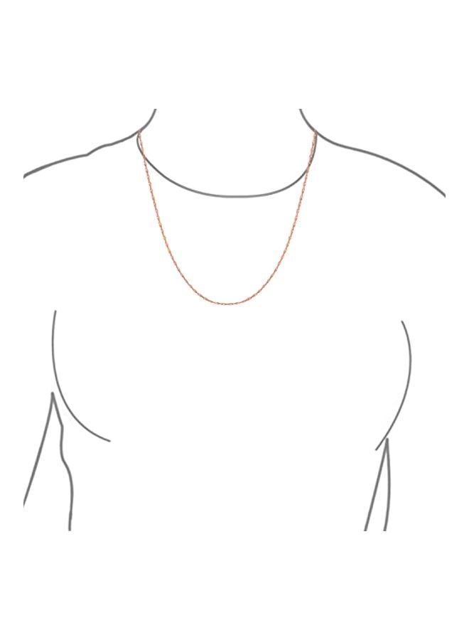 BLING JEWELRY - Rose Gold Plated Sterling Silver Rope Link Chain Necklace - Image 1