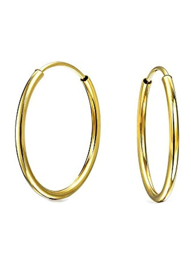 BLING JEWELRY - 14 Karat Gold Hoop Earrings - Image 1