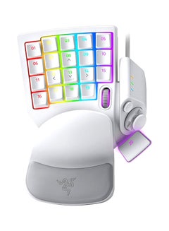 Razer Tartarus Pro Gaming Keypad: Analog-Optical Key Switches - 32 Programmable Keys Customizable Chroma RGB Lighting Macros Variable Press Pressure Sensitivity Mercury White Mercury
