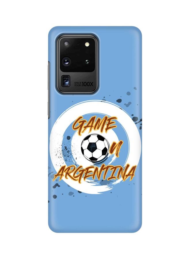 Classic Series Printed Case Cover For Samsung Galaxy S20 Ultra Game On Argentina