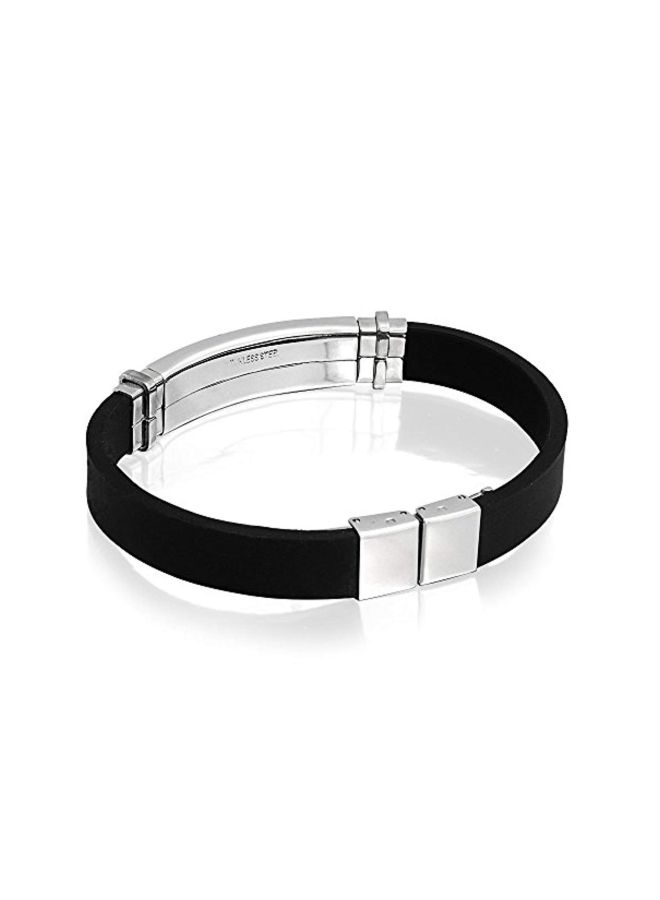 BLING JEWELRY - Stainless Steel Engravable Doctors Medical Alert ID Bracelet - Image 1