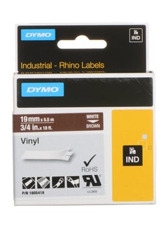Rhino Vinyl Label Tape Brown