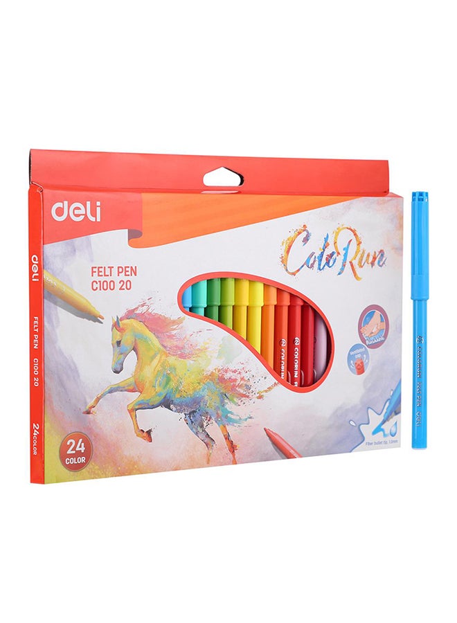 24-Piece Felt Pen Set Multicolour - v1582028032/N34853313A_1