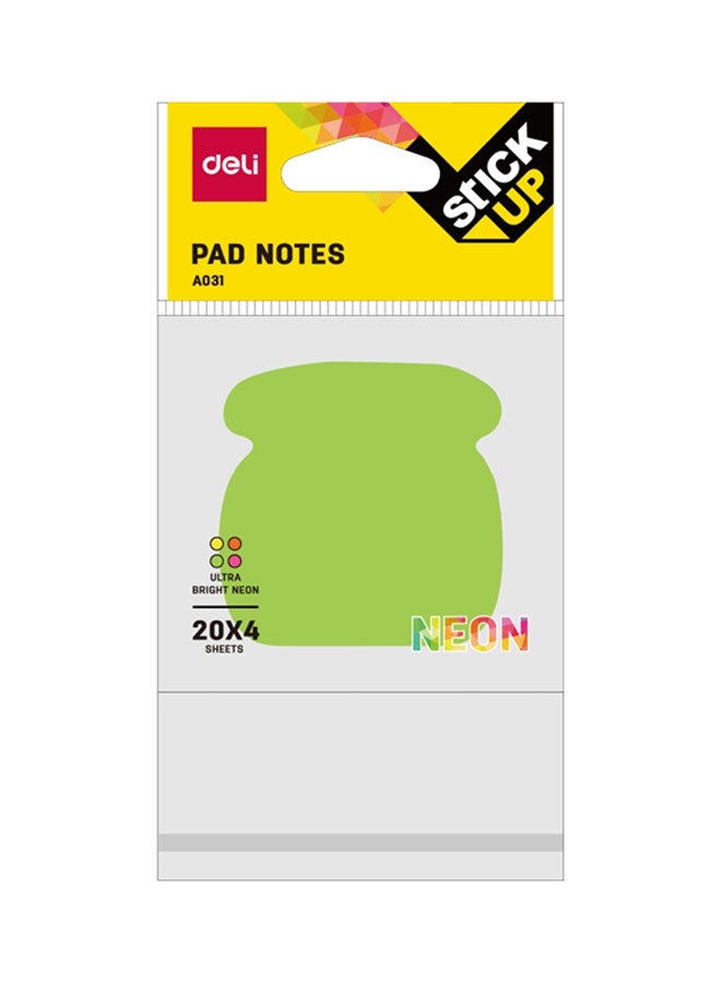 Deli Stick Up Pad Notes Multicolour