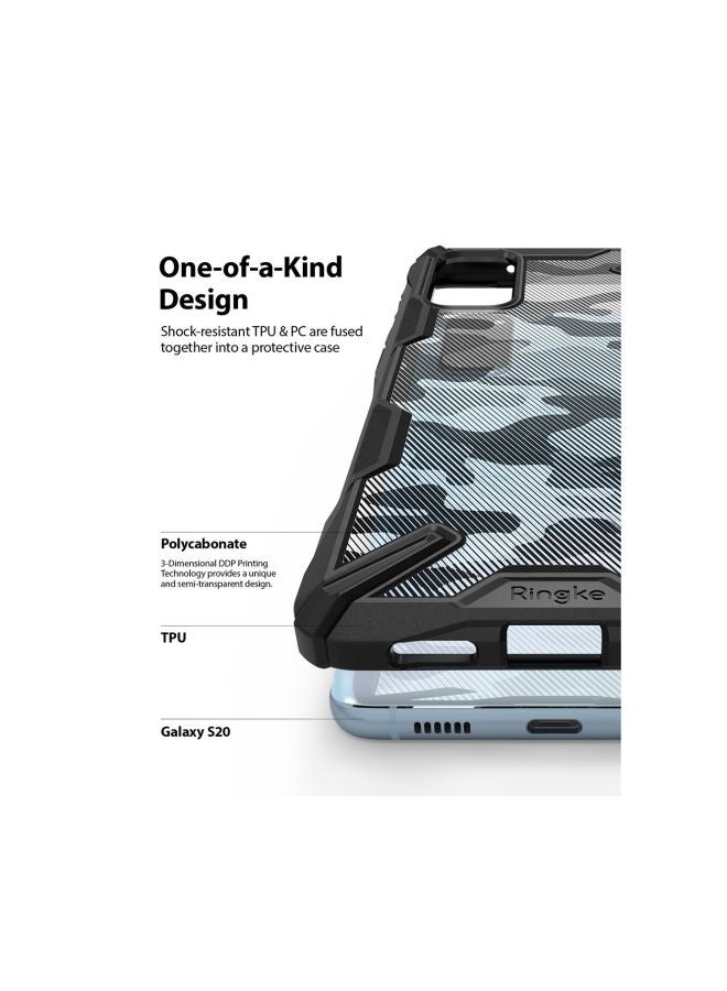 Ringke Fusion-X Case Cpver For Samsung Galaxy S20 Camo Black - Image 5