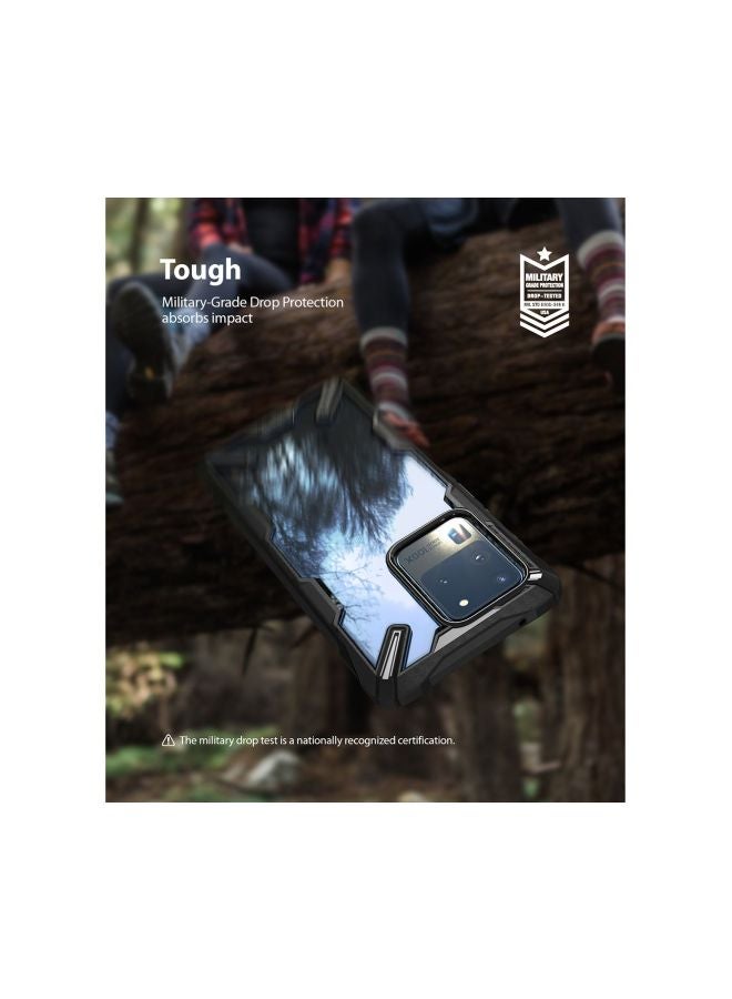 Ringke Fusion-X Protective Case Cover For Samsung Galaxy S20 Ultra Black - Image 3