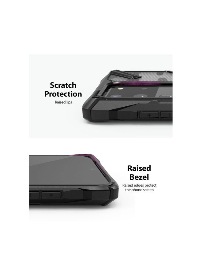 Ringke Fusion-X Protective Case Cover For Samsung Galaxy S20 Ultra Camo Black - Image 3