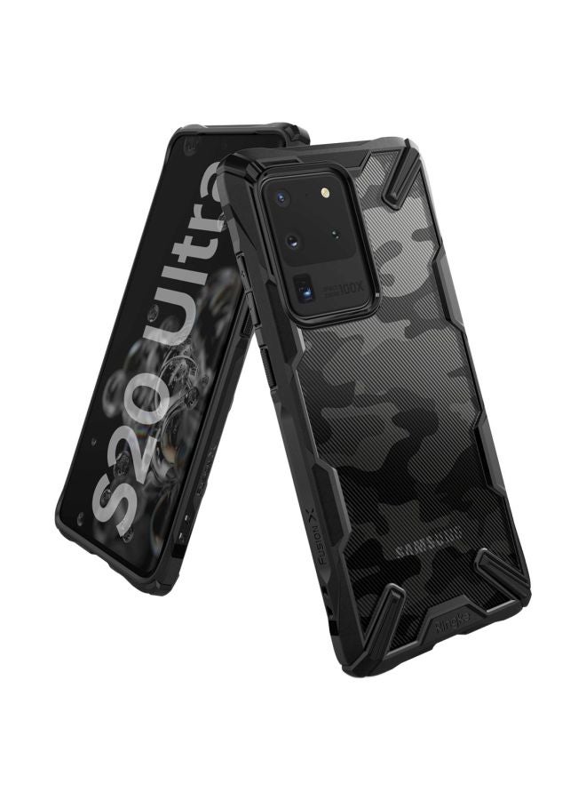 Ringke Fusion-X Protective Case Cover For Samsung Galaxy S20 Ultra Camo Black - Image 1