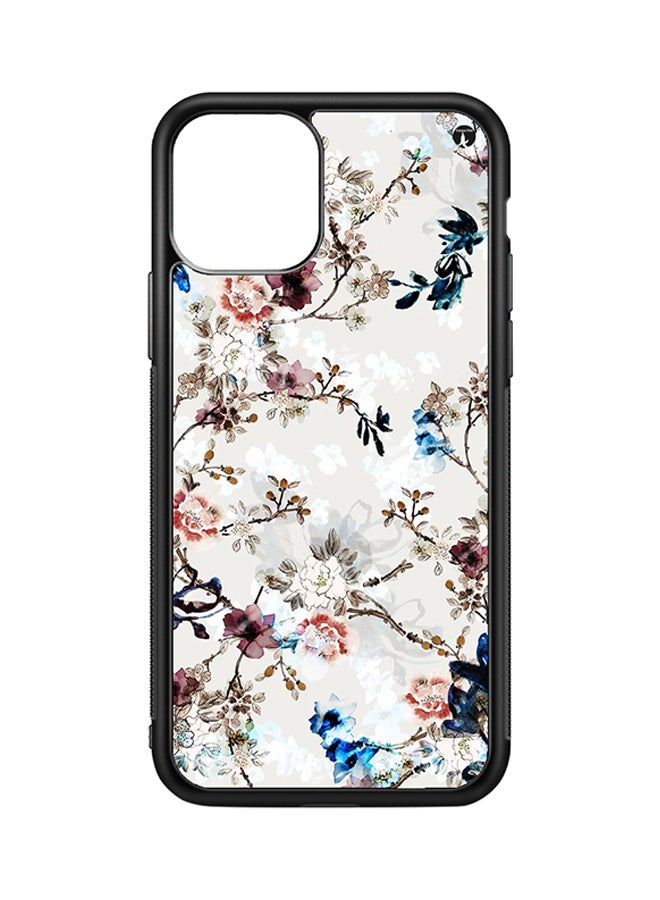 BP Protective Case Cover For Apple iPhone 11 Pro Max Flowers (Black Bumper)