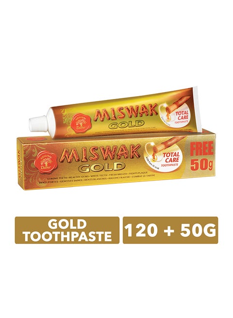 Gold Toothpaste 170G + Toothbrush Free