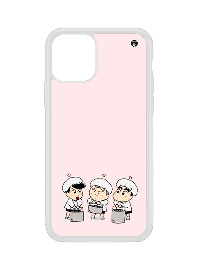 Protective Case Cover For Apple iPhone 11 Pro Max Pink/White