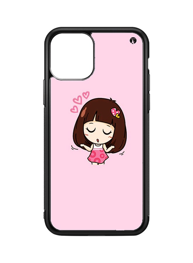 BP Protective Case Cover For Apple iPhone 11 Pro Max A Girl (Black Bumper)