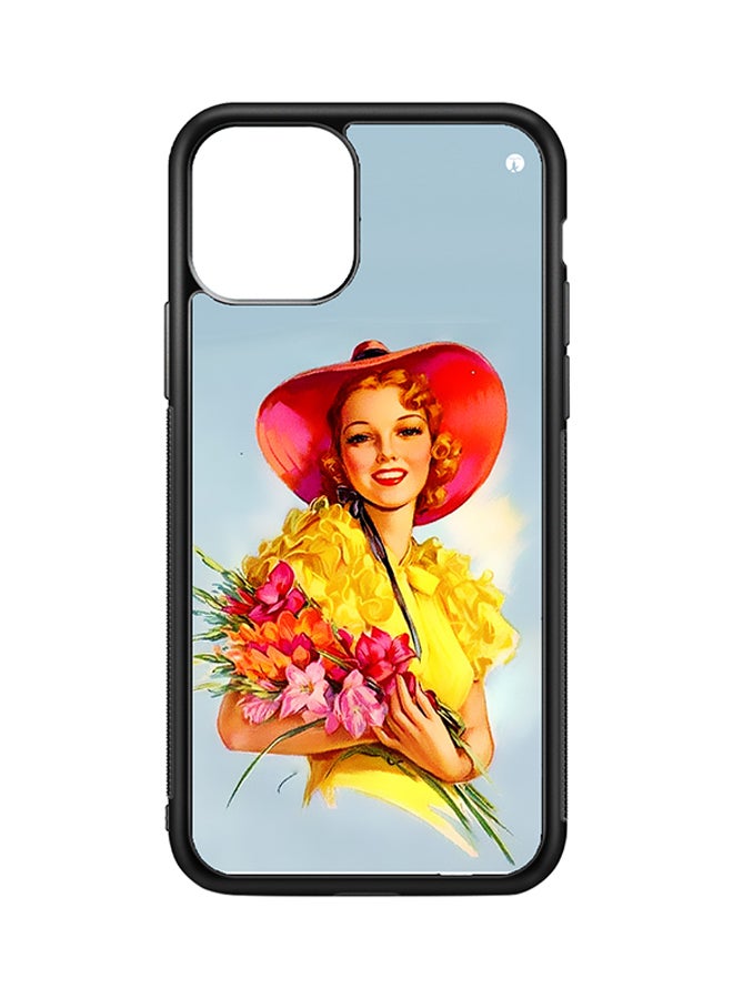 BP Protective Case Cover For Apple iPhone 11 Pro Max Vintage Art (Black Bumper)