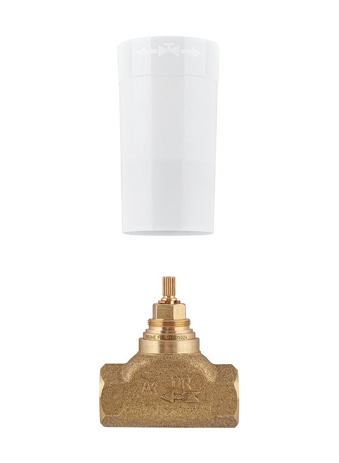 Concealed Stop Valve Gold/White 0.75inch - v1582034546/N34621083A_1