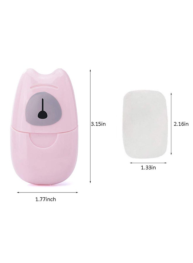 Beauenty Portable Disposable Paper Soap Box YPZ1307 Pink - Image 2