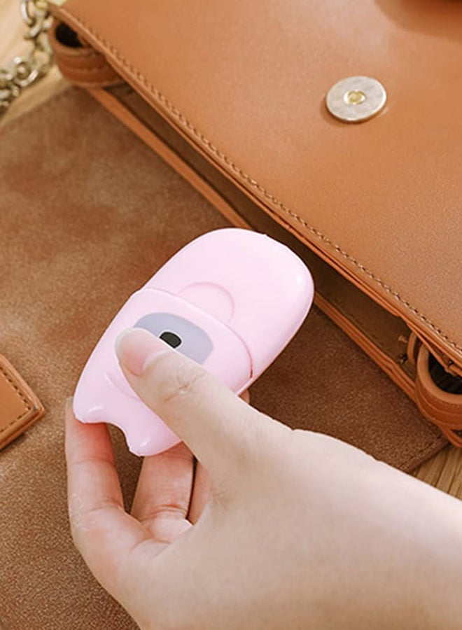 Beauenty Portable Disposable Paper Soap Box YPZ1307 Pink - Image 4