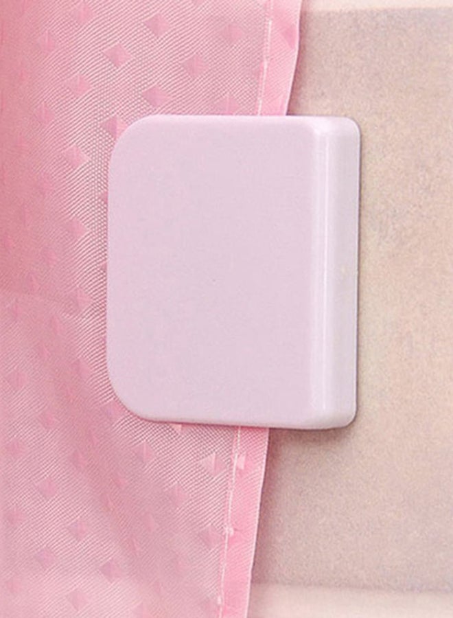 Beauenty 2 -Piece Shower Curtain Buckle White 5x1x4.5cm  - Image 4