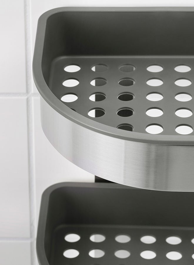 Brogrund Corner Wall Shelf Unit Multicolor 19x19x58cm - Image 4