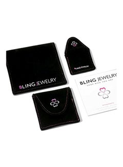 BLING JEWELRY 925 Sterling Silver Cubic Zirconia Studded Love Infinity Pendant Necklace  - Image 4