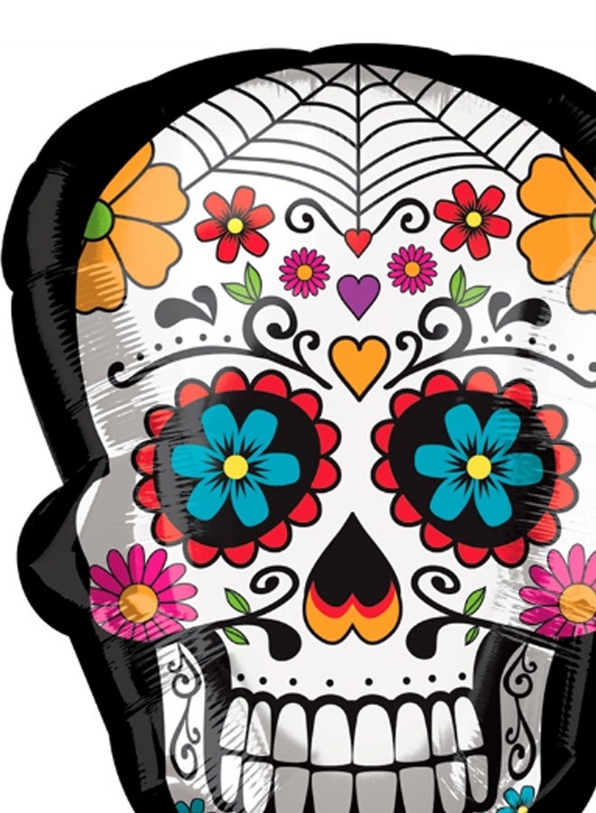 Amscan Burton Hal Sugar Skull Shape Balloon 24 x 18inch - Image 2