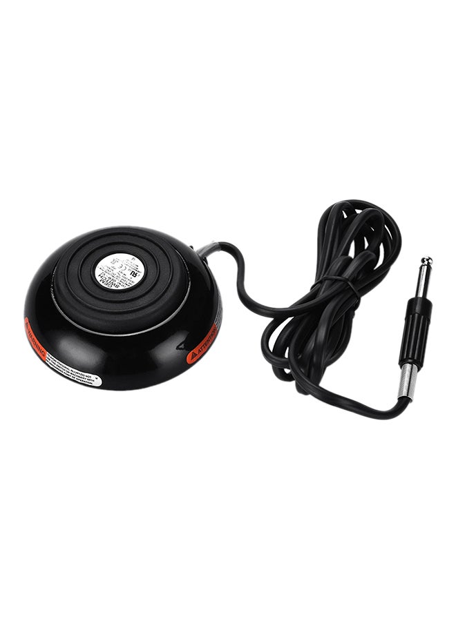 Round Tattoo Pedal Round Machine Foot Switch Black - Image 1