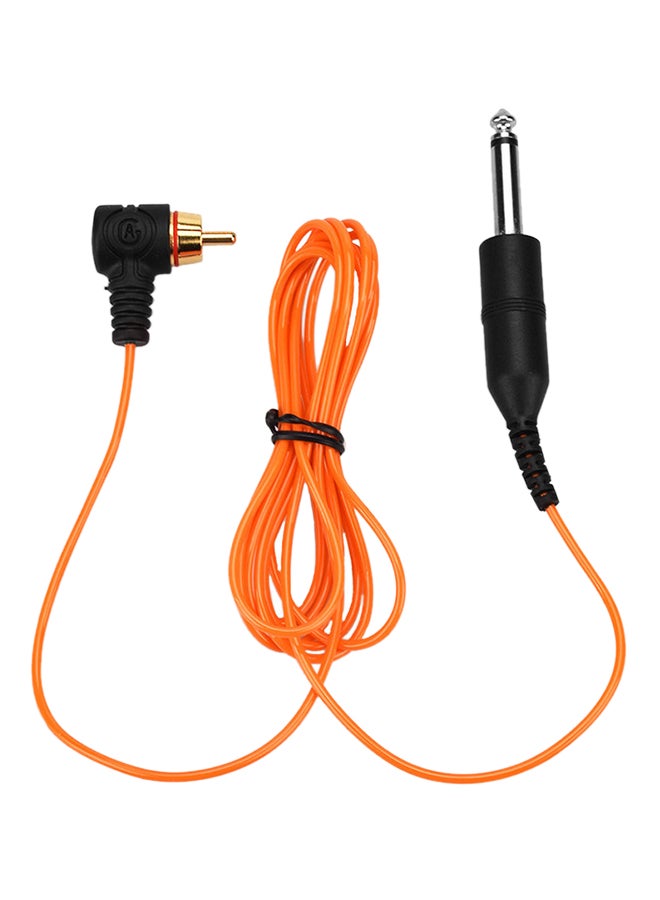 سلك طاقة لماكينة التاتو بمقبس ريكا برتقالي - Image 1