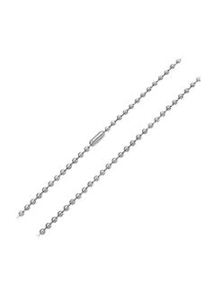 BLING JEWELRY Stainless Steel Shot Bead Ball Chain Necklace  - Image 1