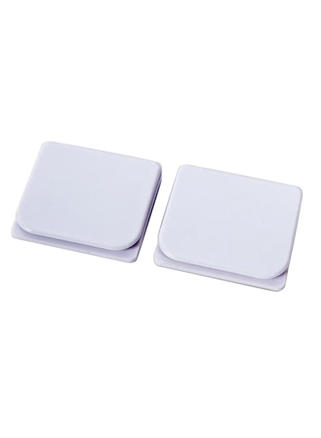 Beauenty 2 -Piece Shower Curtain Buckle White 5x1x4.5cm  - Image 1