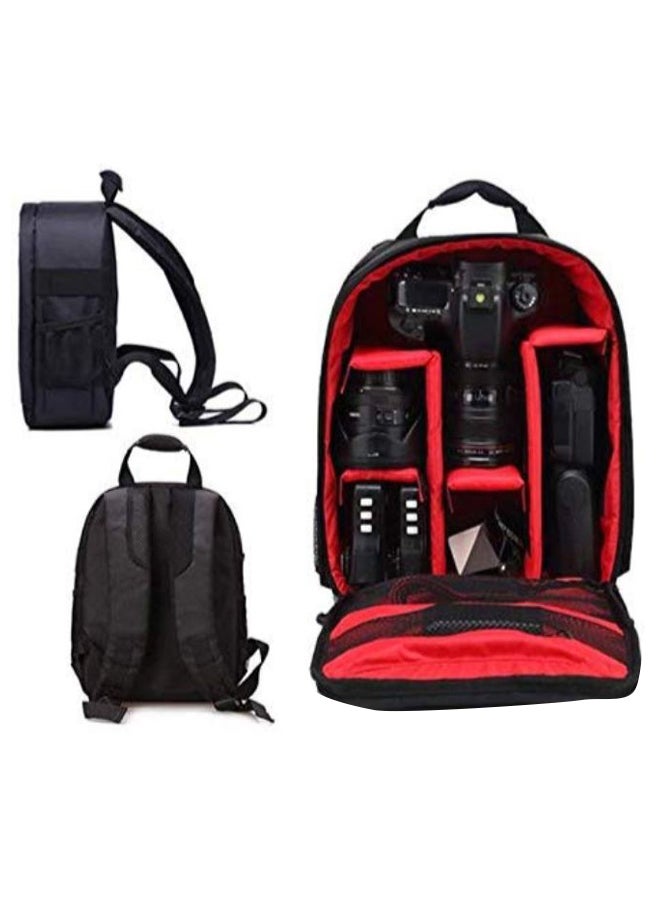 Rubik Professional Waterproof Shoulder Camera Backpack Black/Red  - Image 2