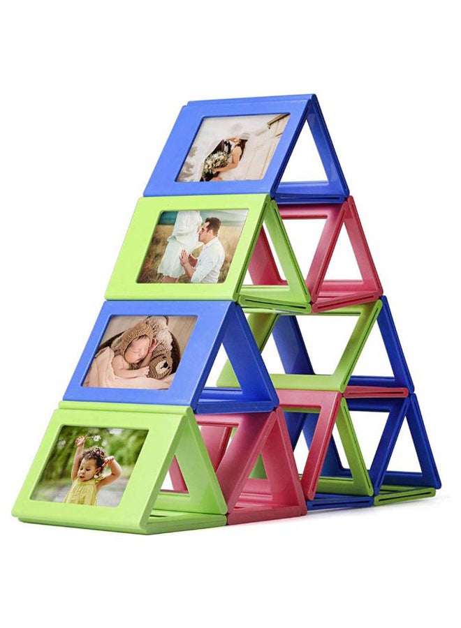 CAIUL - 10-Piece Magnetic Photo Frame Set Multicolour - Image 1