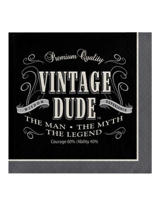 48-Piece Vintage Dude Beverage Napkin Set 5 x 5inch - v1582071614/N34410935A_1