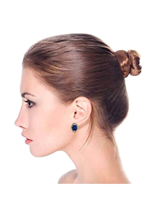 BLING JEWELRY Sapphire Studded Clip On Earrings  - Image 5