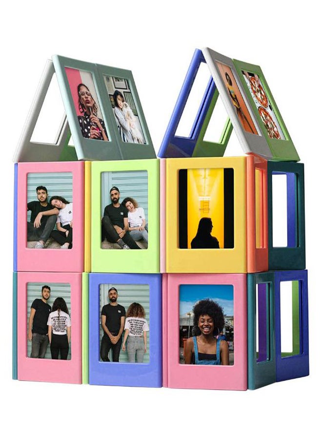 CAIUL - 10-Piece Magnetic Photo Frame Set Multicolour - Image 1